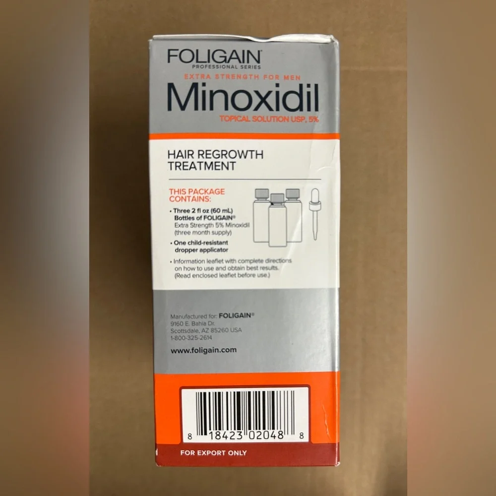 FOLIGAIN MINOX 5% HAIR REGROWTH TREATMENT FOR‎ MEN- (360ml) 6 Month Supply
